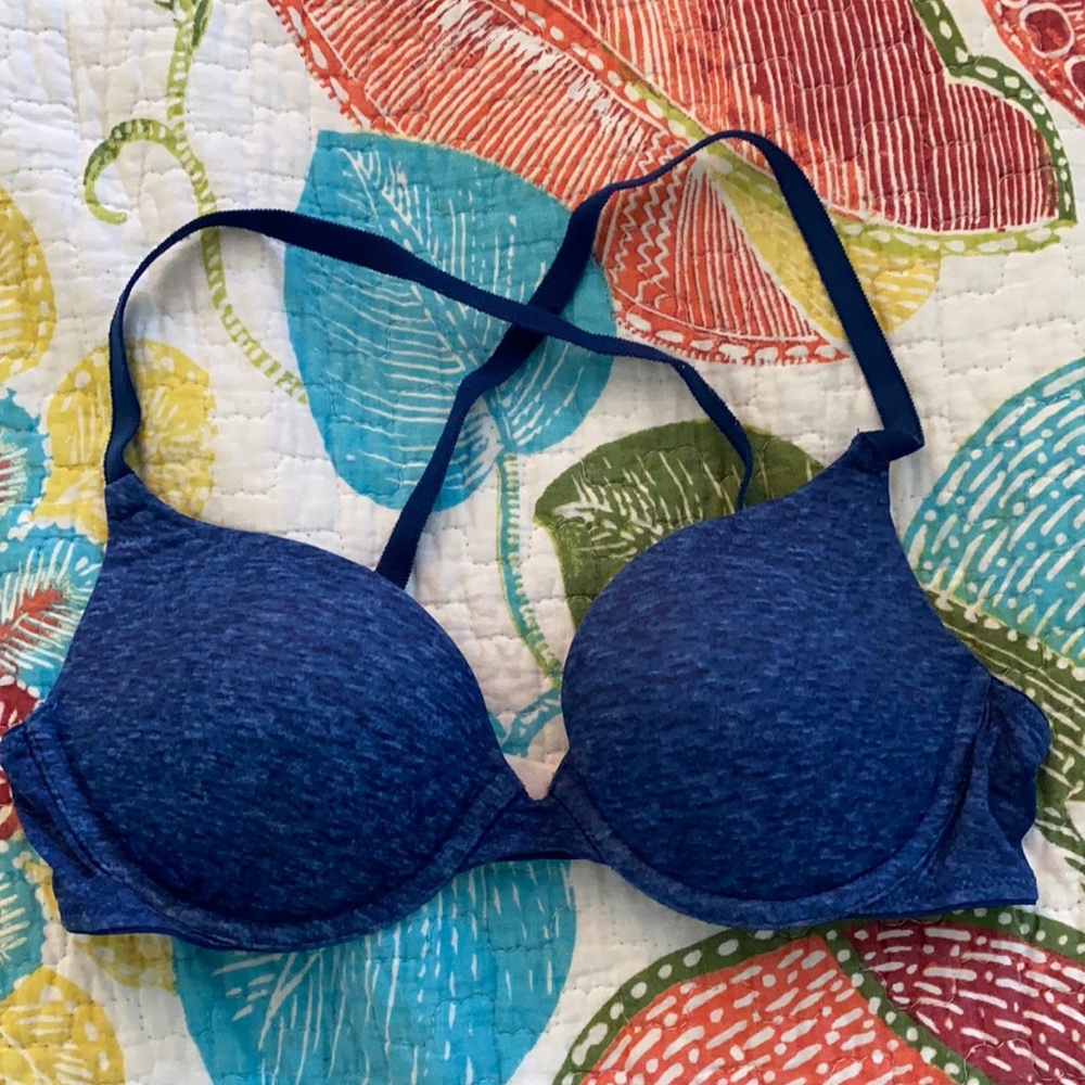 Blue Victoria’s Secret PINK Push-Up Bra